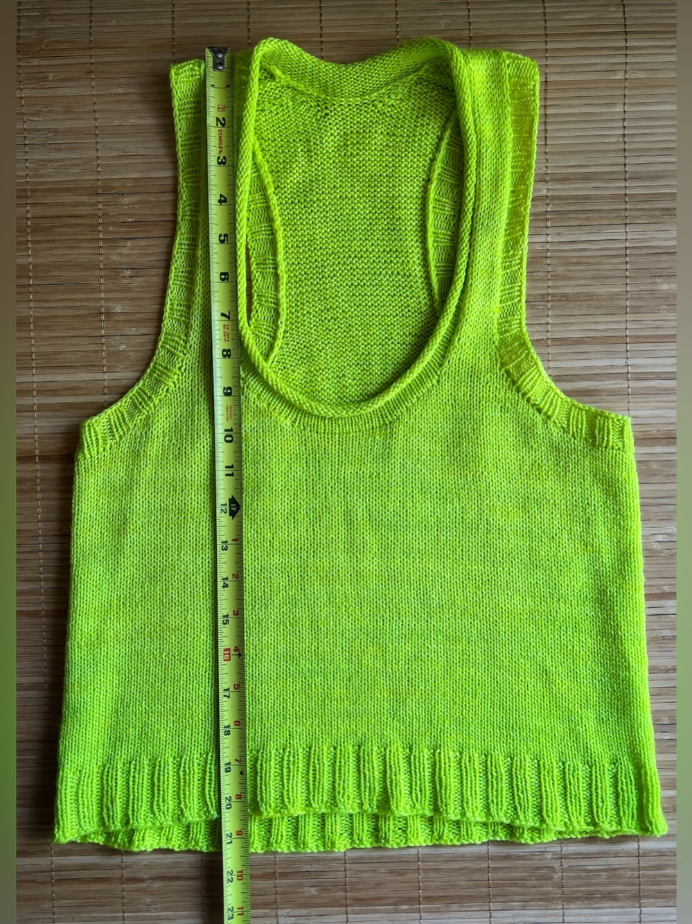 Handknit Racerback Tank - Picture 5 of 6